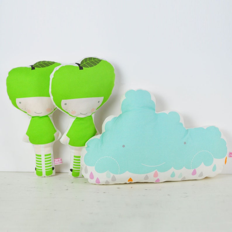 Cloud Shaped Pillow for Nursery or Kids Room in Light Blue Etsy