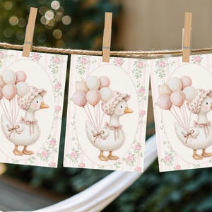 Goose 1st Birthday Banner, One Silly Goose, Silly Goose Party, First Birthday Party, Silly Goose Decor, Birthday Banner, Vintage Floral