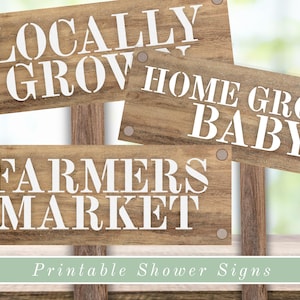 Bord boerenmarkt, baby boerenmarkt, lokaal geteelde douche, lokaal geteelde babyshower decor, bord boerderijstand