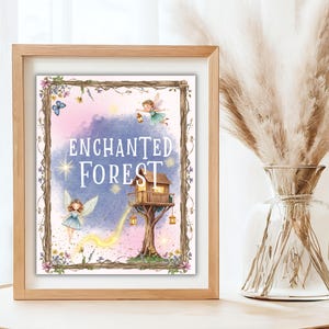 Fairy First Birthday Signs,Instant Download, Fairy Birthday Party Decor, Garden Birthday, Enchanted Garden, Garden Fairy Party, Fairy 1st