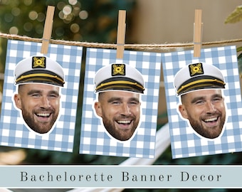 Last Toast on The Coast Banner, Coastal Bachelorette Decor, Beach Bachelorette Decor, Bachelorette Party, Custom Grooms Face Bachelorette