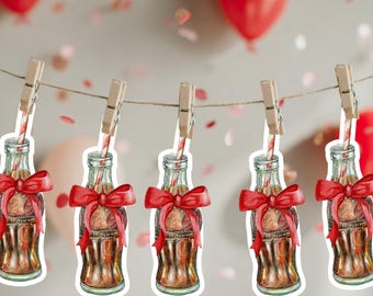 Retro Cola babyshowerbanner, She's Ready to Pop (digitale download)