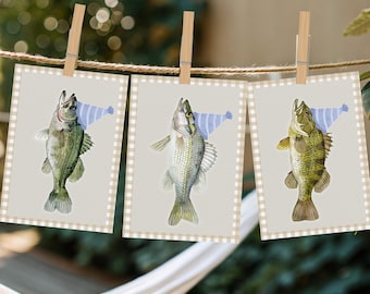 Ofishally One Birthday Banner, Fish Theme, First Birthday (Digital Download)