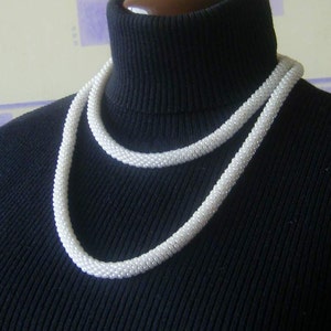 Bead rope necklace. Choose your color