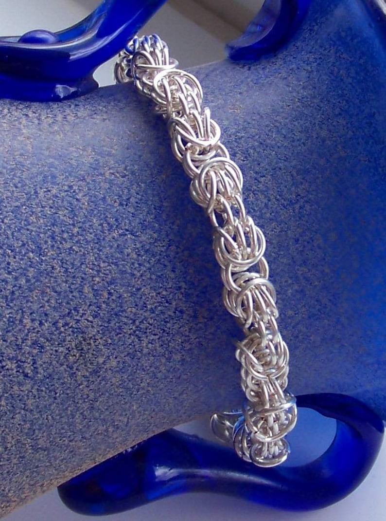 Trizantine Chainmaill Bracelet Non Tarnish Silver Gold or - Etsy