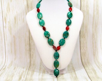 Collar de turquesa y jaspe Y.