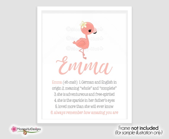 Emma Personalized Custom Name Meaning Definition Wall Art Baby Etsy Emma Personalized Custom Name Meaning Definition Wall Art Baby Etsy