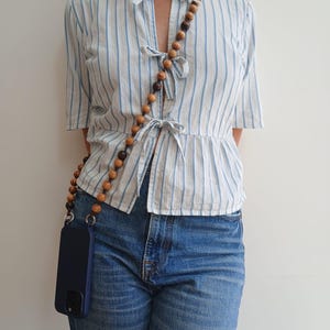 Wooden Beaded Phone Strap | Beaded Phone Lanyard | Crossbody Phone Strap | Handmade | Lanyard Phone Strap |  Hello Beads - Hello Willow
