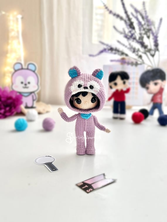 JHOPE Crochet Pattern, Amigurumi, Bts, MANG Costume, Kpop, PDF in