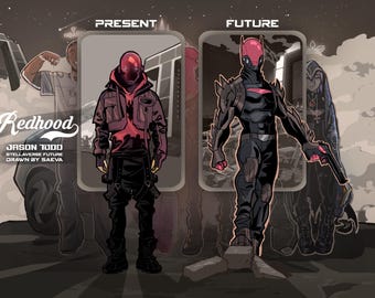 REDHOOD | 2 Pose Matte Titans Poster
