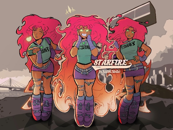 STARFIRE | Three Pose Matte TITAN Poster - Etsy