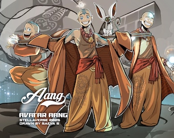 AANG | ATLA 3 Pose Poster