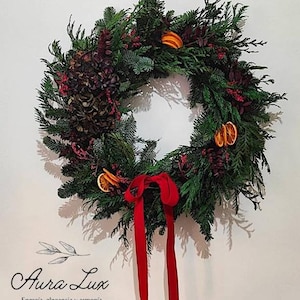 Preserved White Flower Wreath | Eco-Friendly Handmade Decoration | Perfect for Doors or Walls