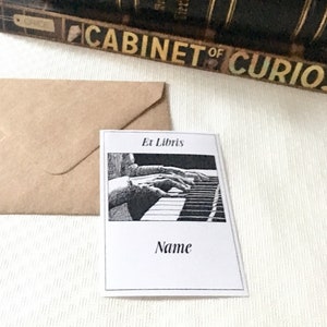 Music Teacher Gift 15 Piano Concert Ex Libris Stickers, Gifts for Musicians image 1