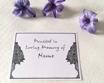 Thoughtful Bereavement Gifts Flowerframe 15 Custom Ex Libris Stickers, Remembrance Gifts