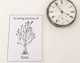 Birch Tree Ex Libris-stickers: gepersonaliseerd herdenkingscadeau, 25 ex-libris