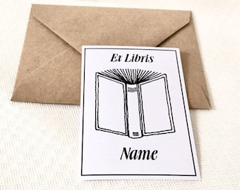 Literary Gifts 15 Ex Libris Stickers ‘Book’