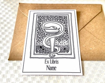 Set of 25 Medical Book Exlibris, Medical Student Gift, Ex Libris Sticker, Literary Gifts