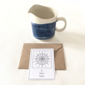 Sailing Gift, 15 pieces Ex Libris Compass Rose, Literary Gifts, Bookworm Gifts image 1