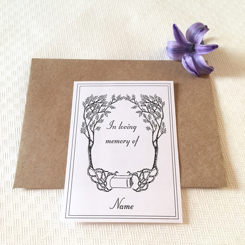 Thoughtful Remembrance Gifts Book Oak 25 Custom Ex Libris Stickers, Bereavement Gifts image 3