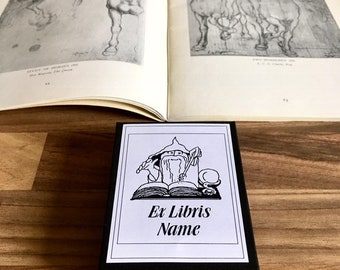 Ex Libris White Wizard, 50 magische aangepaste ex-libris, geschenken voor lezers