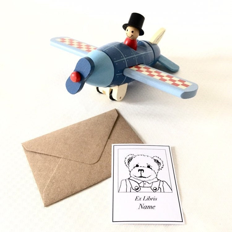 Ex Libris Teddy Bear, 25 Childrens Bookplates, Bookish Gifts for Kids