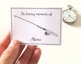 In liefdevolle herinnering Ex Libris-stickers, ex-libris voor hengels, condoleancecadeaus