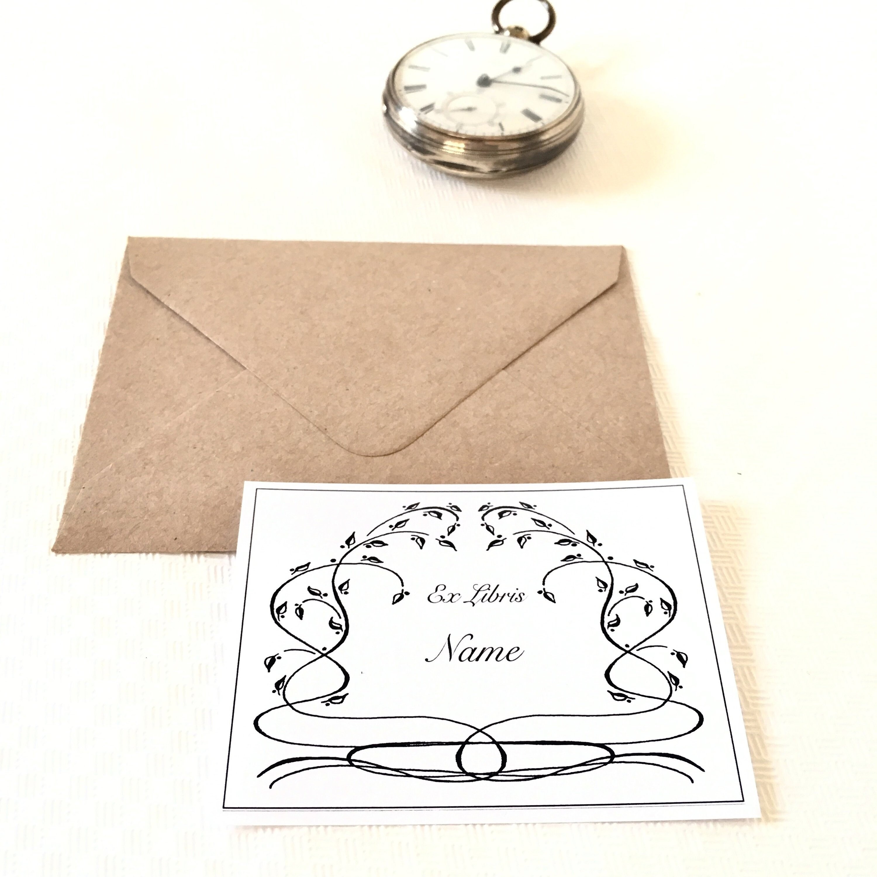 Ex Libris Art Nouveau Frame Set of 25 Custom Bookplate - Etsy