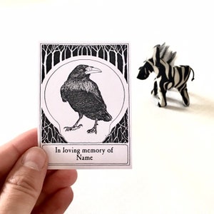 Thoughtful Bereavement Gifts Raven  Bookplates 25 Custom Exlibris
