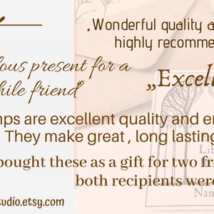 Puede incluir: Comentarios de clientes para sellos de ex libris. Las rese&ntilde;as incluyen "Un regalo fabuloso para un amigo bibli&oacute;filo", "Calidad y dise&ntilde;o maravillosos, muy recomendable", "&iexcl;Excelente! Los sellos son de excelente calidad y los motivos son entra&ntilde;ables. Hacen grandes regalos duraderos", y "Compr&eacute; estos como regalo para dos amigos y ambos destinatarios quedaron encantados".