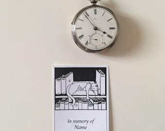 Bookplates voor kattenslaapjes: ter herinnering, ex libris-stickers (25 stuks)