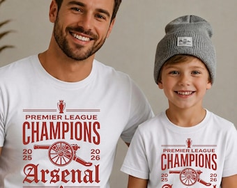 Arsenal Shirt Premier League Champions 2026 Graphic Shirt, Gunners Fan Gift, Soccer Squad Tee, PL Champions 2025-2026 Shirt, Gift for Him