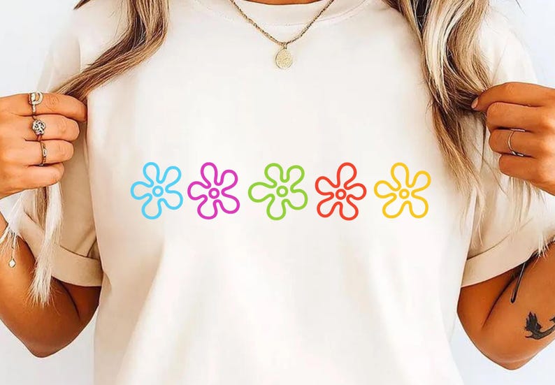 Sponge Bob Flowers Shirt | Funny Cartoon T-Shirt | Sponge Bob Fan Gift | 90s Nostalgia Tshirt | Unisex Graphic Meme Tee