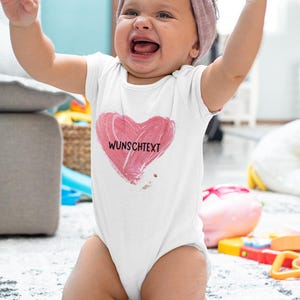 Baby / Baby Body / Personalized / Gift / Birth / Birthday / with motif / Name / Body with desired text / Pregnancy