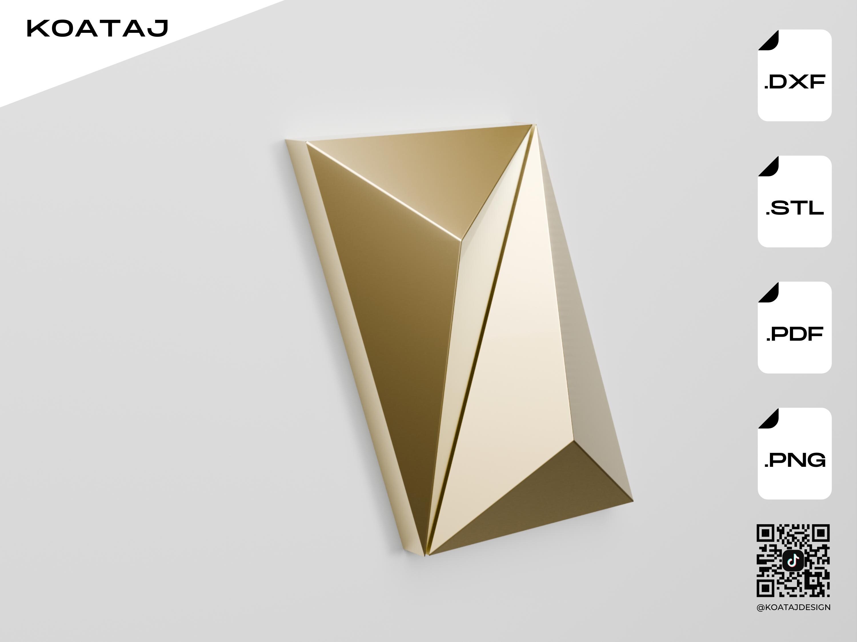 Counter Panel Sample Cnc 3D Panel Design Pack – .dxf & .stl Files for ACP/ACM Cladding, Wall ...