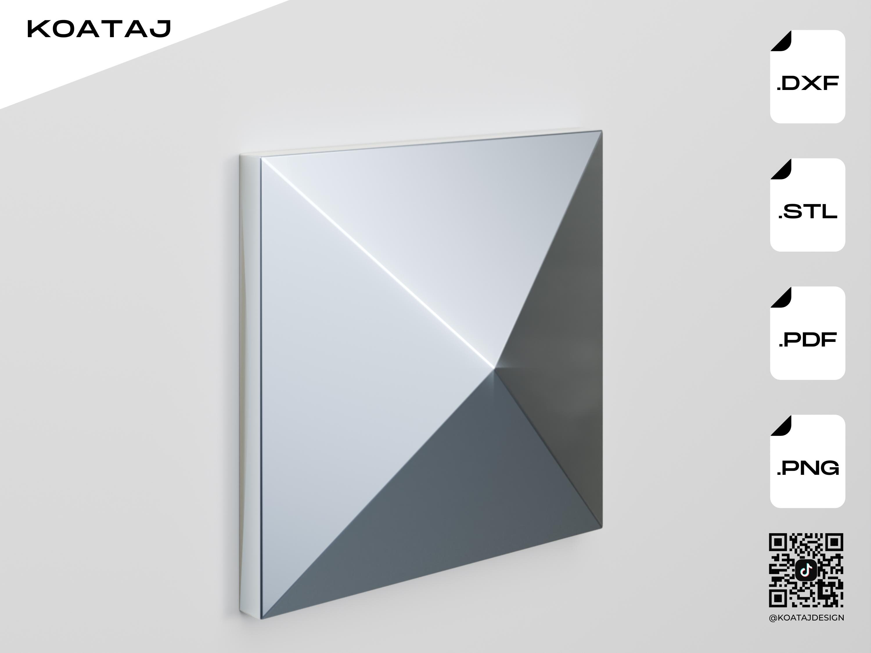 Counter Panel Sample Cnc 3D Panel Design Pack – .dxf & .stl Files for ACP/ACM Cladding, Wall ...