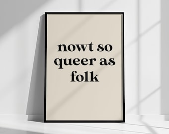 Northern Saying Wall Art - Funny Toilet Sign, Bathroom Pun Print