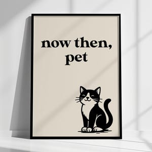 Geordie Slang Print: Now Then Pet, Newcastle Wall Art