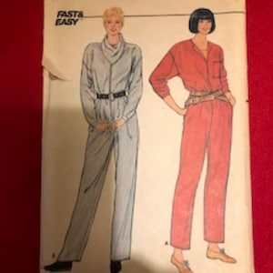 Vintage Butterick Fast and Easy Jumpsuit