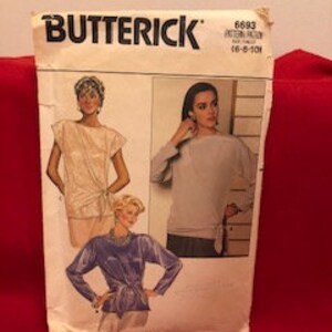 Butterick Misses 80s blouse 3 style