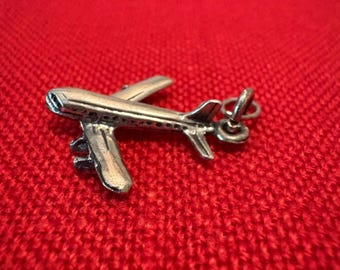 Vintage Sterling Airplane .925 Charm