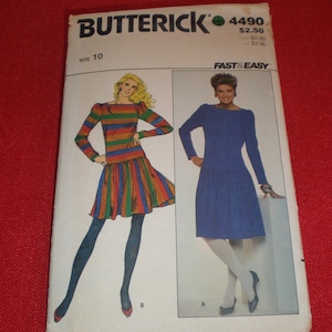 Vestido vintage Butterick de los años 70 para señoritas