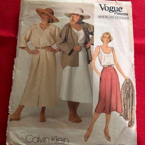 Calvin Klein 80s Vogue Original  American Designer