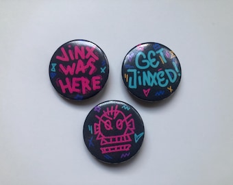 Jinx-graffitispelden, knopen, Arcane