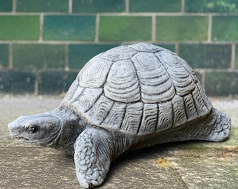 屋外用亀の彫刻 コンクリート製の亀の置物 石の動物の彫像 庭や家の