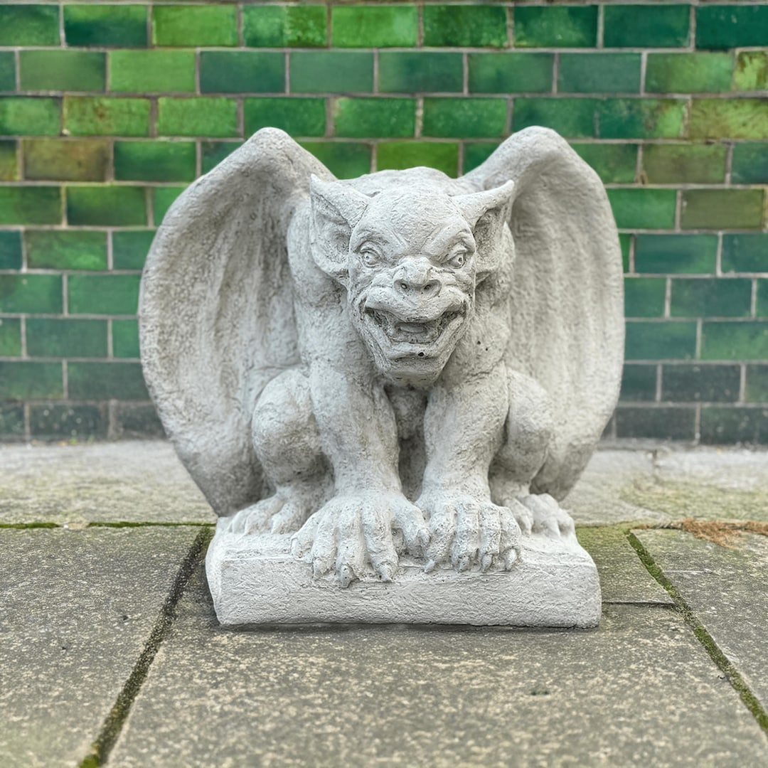 Stone Gargoyle Statue Concrete Guardian Gargoyle Figurine Gothic ...
