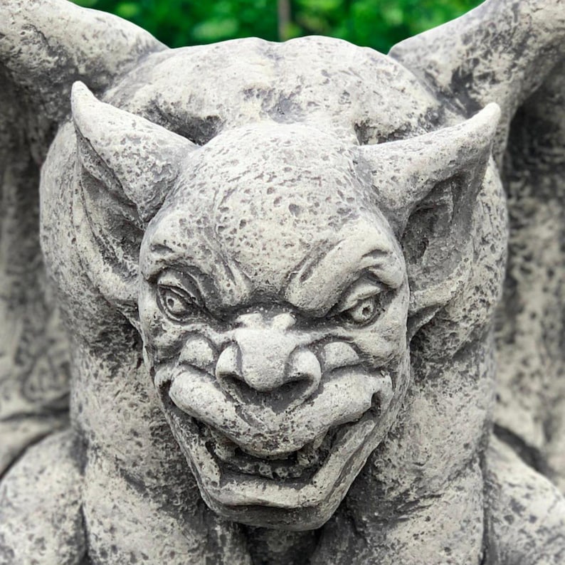 Concrete Gargoyle Statue Stone Gothic Figurine Outdoor Monster ...