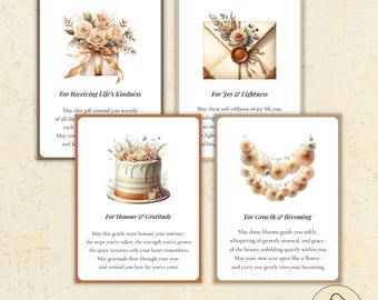 Birthday Reflections, Printable Birthday Cards, 3x4" (PDF & JPEG)