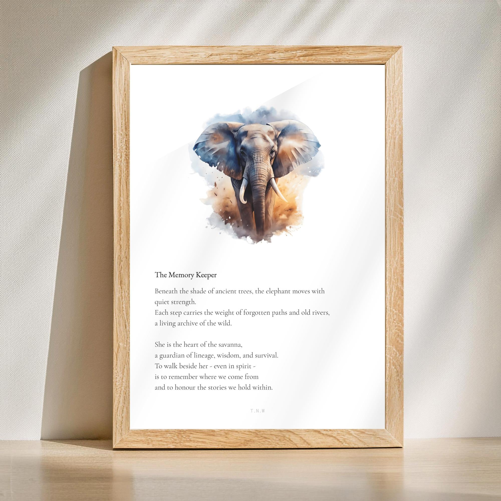 Elephant Quote Print - Etsy, image size:2000x2000
