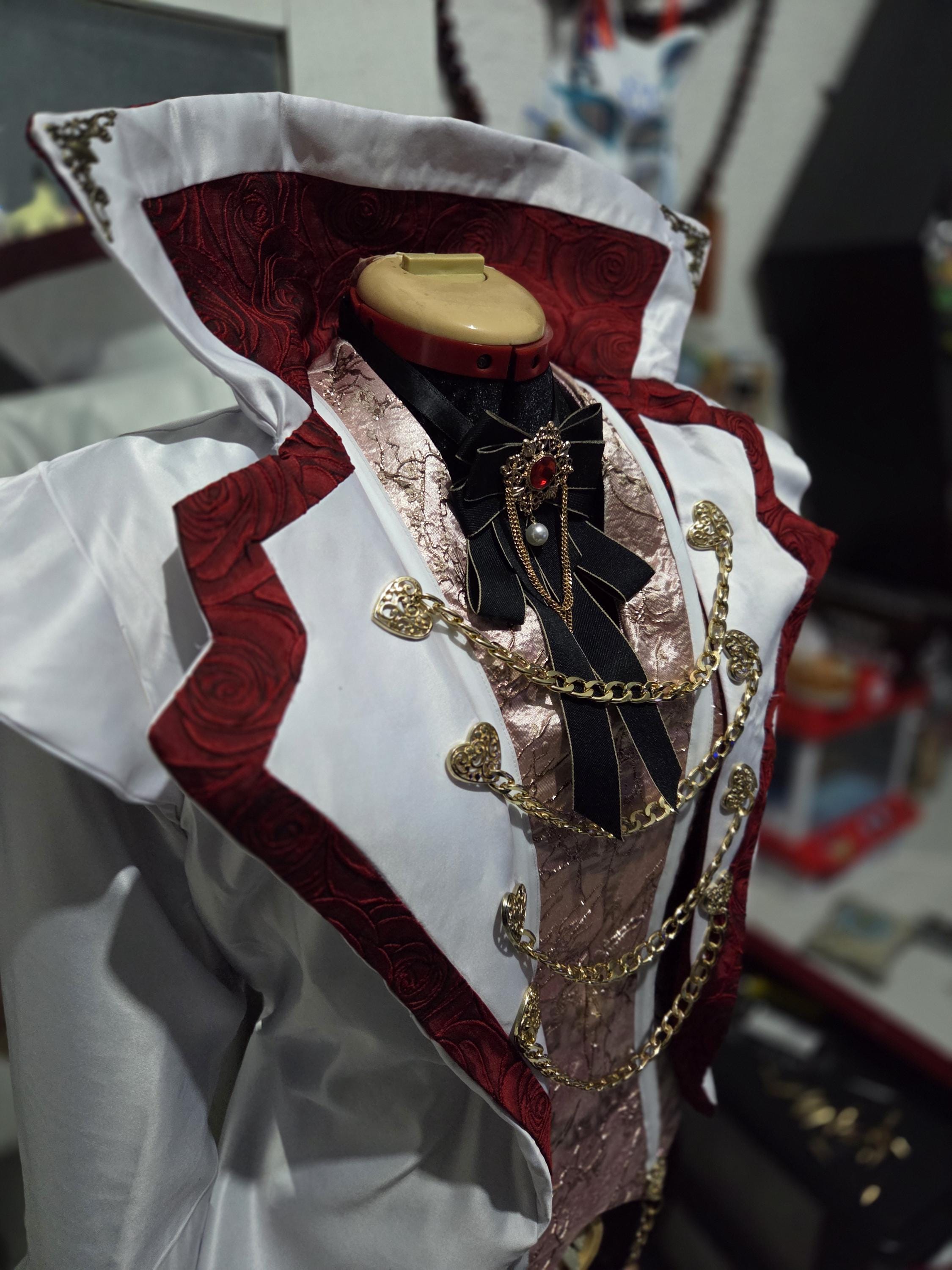 bi bi hou Hazbin Hotel Sir Pentious Cosplay Costume Set on Cappello Anime Hazbin Hotel Cosplay Sir Pentious Uniforme Natale Halloween Carnevale Party Stage Performance Costume per Adulti bi bi hou Hazbin Hotel Sir Pentious Cosplay Costume Set on Cappello Anime Hazbin Hotel Cosplay Sir Pentious Uniforme Natale Halloween Carnevale Party Stage Performance Costume per Adulti